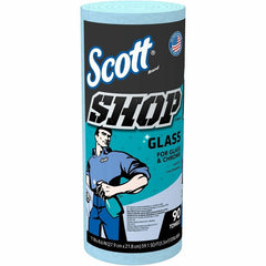 KIMBERLY-CLARK Kimberly-Clark KCC32896 Scott Glass Cleaning Towels (8.6 x 11 inches, 90 sheets/roll, 12 rolls/carton)