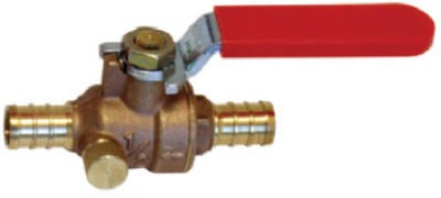 SHARKBITE Sharkbite/cash Acme 24612LFA Brass Barb Ball Valve 1/2in
