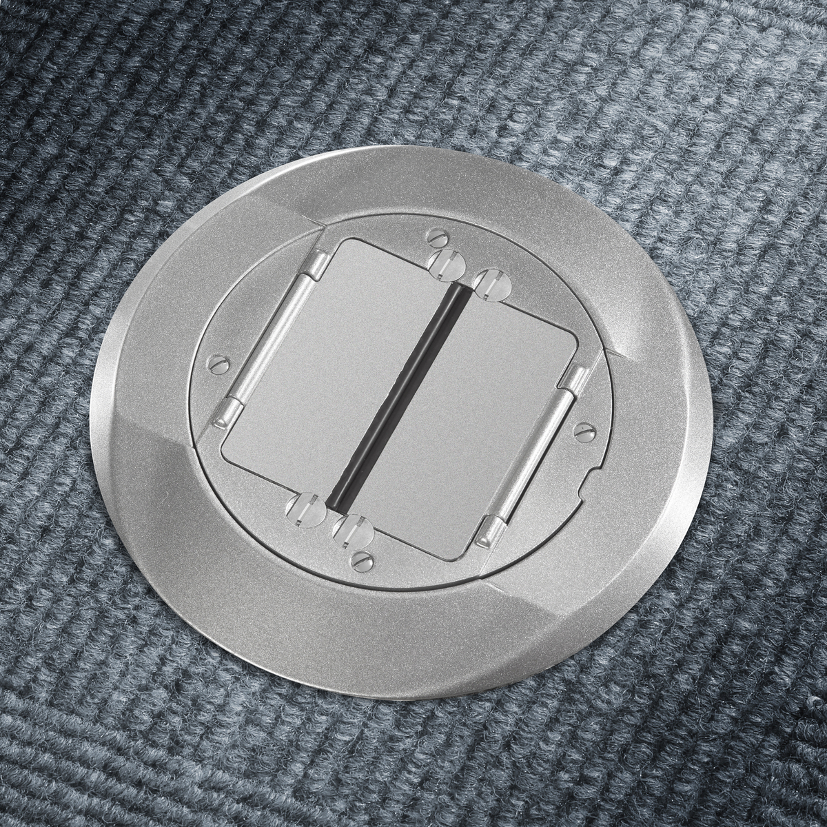 HUBBELL WIRING Hubbell Wiring Device-Kellems S1CFCAL Cast Aluminum Concrete Floor Fire Rated Poke-Through Universal Carpet Flange and Cover