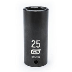 GEARWRENCH Gearwrench 84583N 1/2 inches Drive 6-Point Deep Impact Metric Socket 25 mm (1 Pack) 84583N