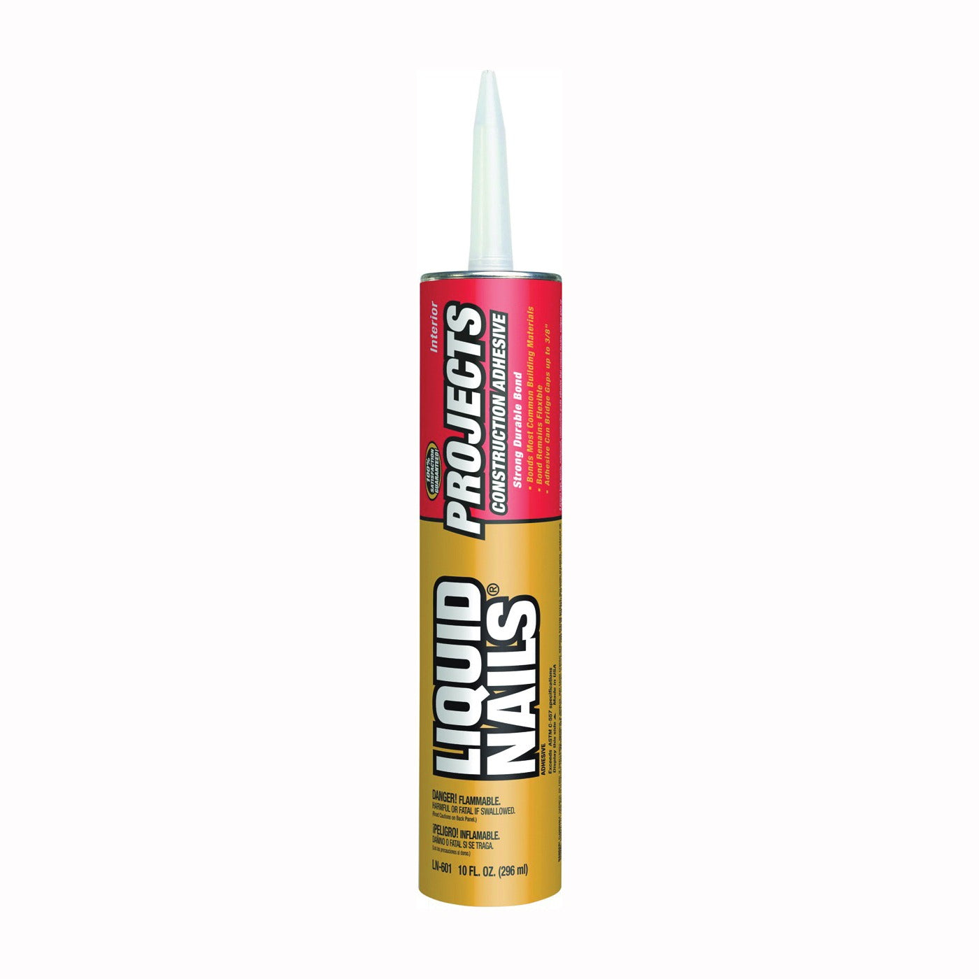 LIQUID NAILS Liquid Nails LN601 Interior Projects Construction Adhesive (10 Oz)
