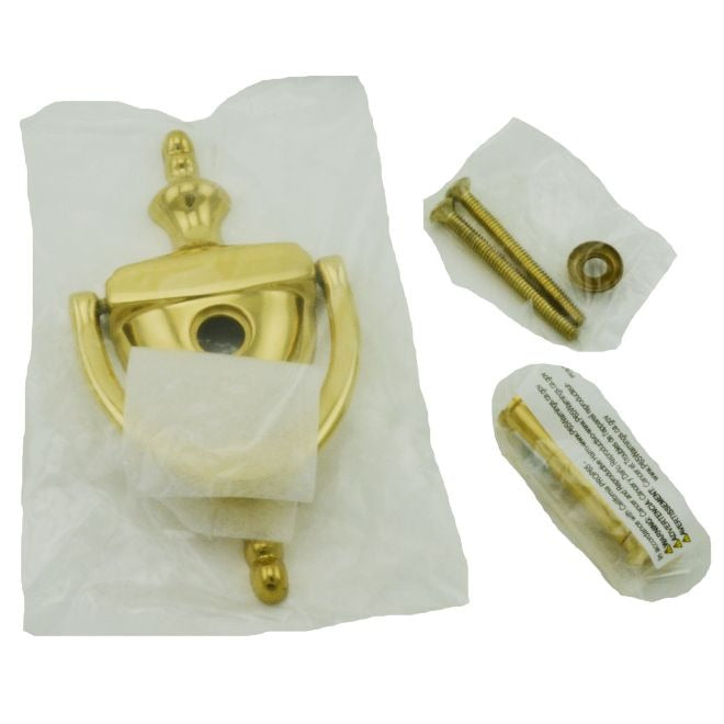IVES Ives 0231252U605 Door Knocker with Viewer Bright Brass