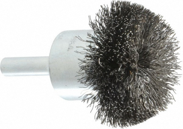 WEILER Weiler 90302 End Brush 1-1/2 in Crimped Steel Wire 20000 Rpm