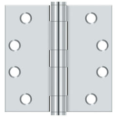 DELTANA Deltana S44HD26 Square Hinge Heavy Duty 4x4 Bright Chrome