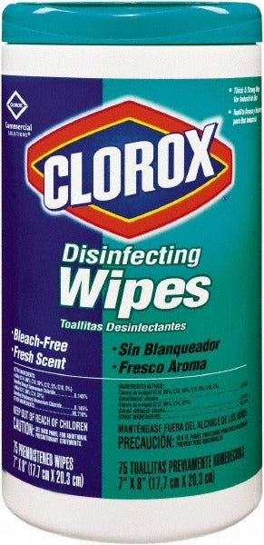 CLOROX Clorox CLO15949CT Disinfecting Wipes 75 Sheets 6 Pack