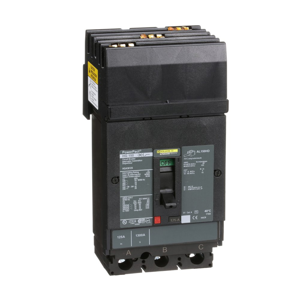 SCHNEIDER ELECTRIC HGA36125 CIRCUIT BREAKERS