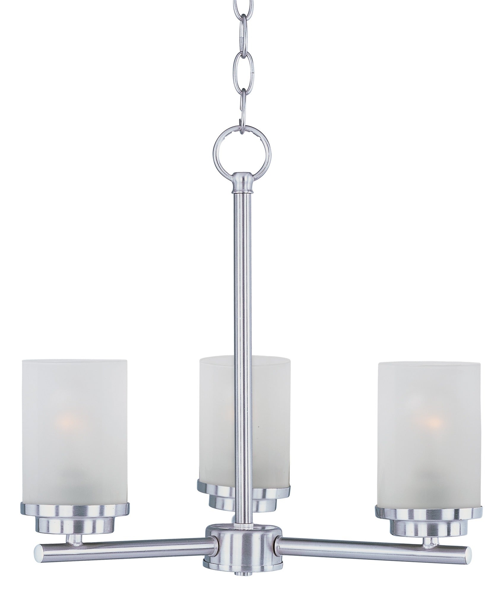 MAXIM LIGHTING Maxim Lighting 10203FTSN Corona 3-Light Chandelier 180W (16.5 in Diameter, 3-Light) MAX497231