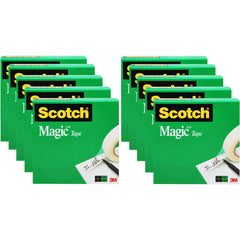 3M 3M MMM810P10K 3/4 inchesW Magic Tape (3/4 inches x 1000 inches, 10 Pack) 810-P10K
