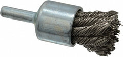 WEILER Weiler 90322 End Brush 3/4 in Stainless Steel Knotted Wire