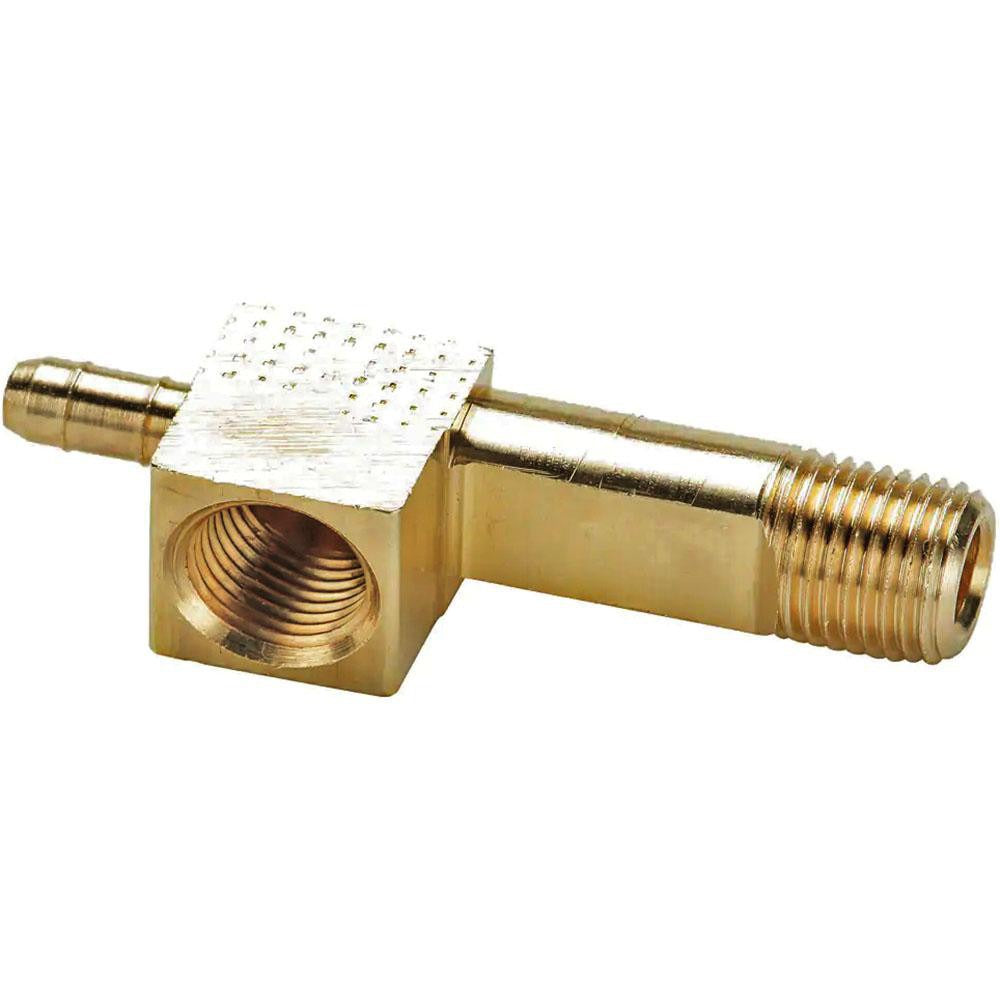 PARKER Parker 228-4-2 Barbed Tube Gauge Tee 1/8-27 Brass