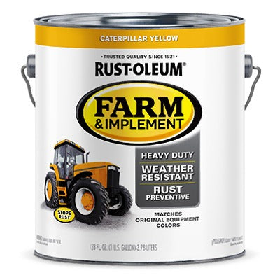RUST-OLEUM Rust-oleum 280179 Caterpillar Yellow Enamel Paint 1 Gallon