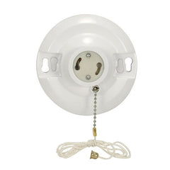 SATCO-NUVO Satco-Nuvo 90/2468 GU24 Ceiling Receptacle With Pull Chain 150W (4-1/2 Inch) 90/2468