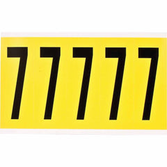 BRADY Brady 3460-7 4 in vinyl number label 5 per pack