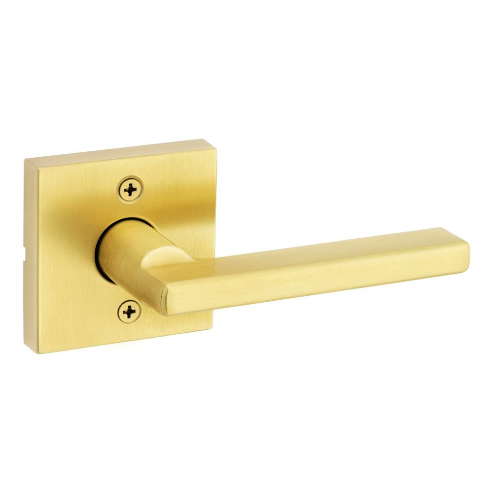 KWIKSET Kwikset 788HFLSQT-4 Halifax Lever Half Dummy Lock Satin Brass