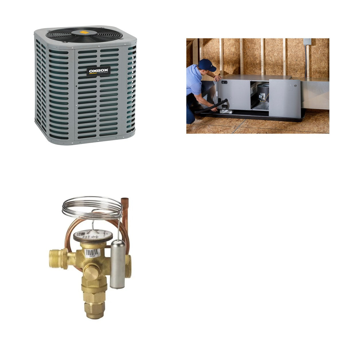 Oxbox Oxbox 3-Ton 36000 BTU R-454B 14.3 SEER2 Heat Pump Split System - J5HP5036A1000+J5AH4P48A1C00+5AYTXVH3A1836A