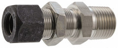 PARKER Parker 8-6 FH2BZ-SS Bulkhead Connector 3/8 in Ss