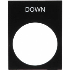 SCHNEIDER ELECTRIC Schneider Electric ZB2BY2308 Pvc Legend Plate Down