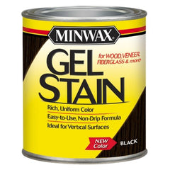 MINWAX Minwax 660920000 Wood Gel Stain Black 1 Quart