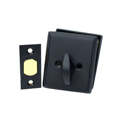 EMTEK Emtek 8468US19 Rectangular Single Cylinder Deadbolt Flat Black