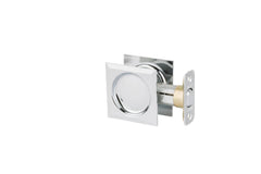 KWIKSET Kwikset 334SQT-26 Square Pocket Door Lock Bright Chrome