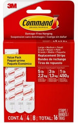 3M 3M Company 17200-ES Command Replacement Strips 16 Pack