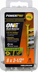 HILLMAN Hillman Fasteners 116791 Exterior Screw 8x2.5 in 20 Pack