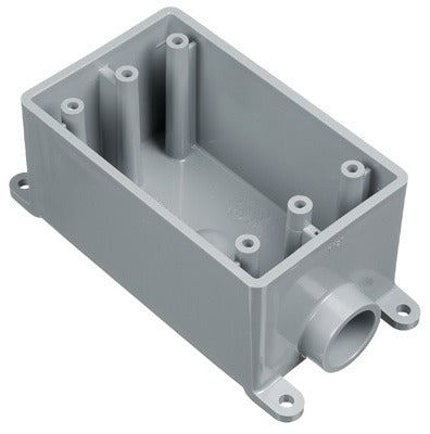 ABB INSTALLATION PRODUCTS Abb E980EFN-CTN Pvc Field Service End Box Single Gang 3/4 in