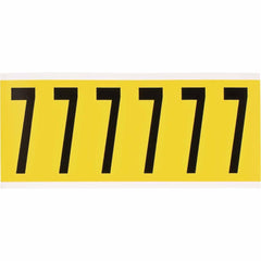 BRADY Brady 3450-7 Number Label 1.5 in x 3.5 in (6 per card)