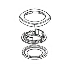 DELTA FAUCET Delta RP100369RB Stryke Handle Escutcheon - Widespread Bath