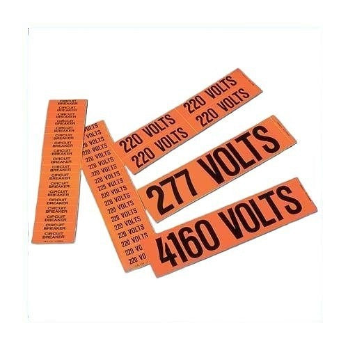 PANDUIT Panduit PCV-120CY Voltage Marker Vinyl 120V