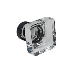 EMTEK Emtek 86403US19 Square Cabinet Knob Flat Black