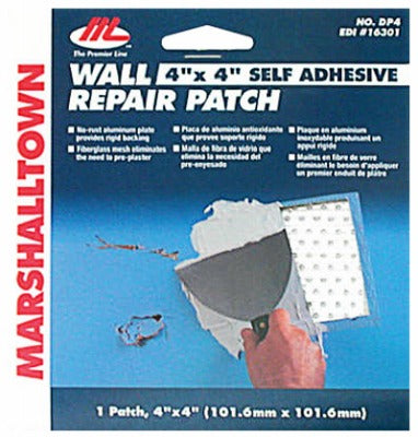 MARSHALLTOWN Marshalltown 16301 Drywall Repair Patch Kit 4x4 in
