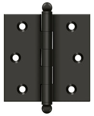 DELTANA Deltana CH2525U10B Hinge Ball Tips 2.5x2.5 Oil Rubbed Bronze