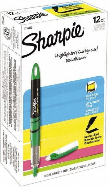 SHARPIE Sharpie 1754468 Green Chisel Tip Highlighter Marker