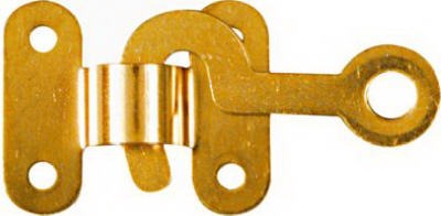NATIONAL HARDWARE National Mfg N211-938 Hook Staple 2.5in Bright Brass 2 Pack