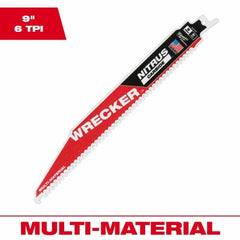MILWAUKEE Milwaukee 48-00-5272 Wrecker Saw Blade 9 Inches Metal