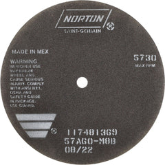 NORTON Norton 66253022702 Cut-off Wheel 8 in 60 Grit Aluminum Oxide