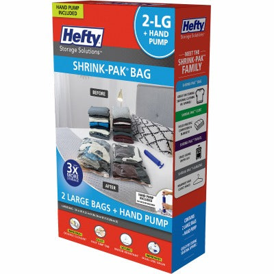 HEFTY Hms Mfg HFT-7090463-4 Vacuum Storage Shrink Pack Set