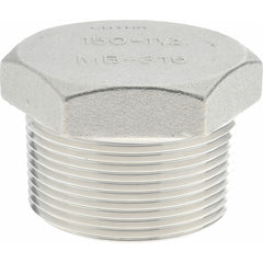 MERIT BRASS Merit Brass K617H-24 Hex Plug 1-1/2 in 316 Ss Mnpt 150 Psi