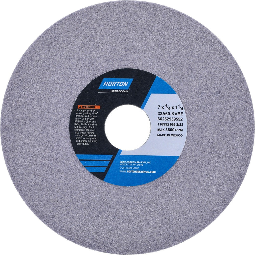 NORTON Norton 66252939552 Surface Grinding Wheel 60 Grit 7in