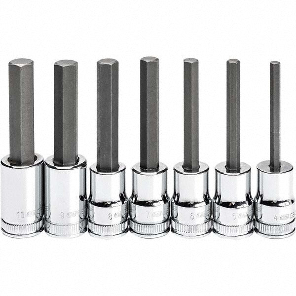 GEARWRENCH Gearwrench 82546 Hex Bit Socket Set 3/8 Drive 7 Pc Metric