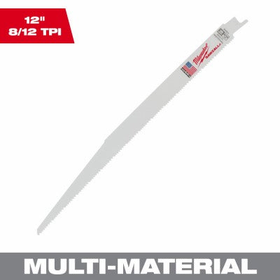 MILWAUKEE Milwaukee 48-01-2094 Sawzall Blade 12in 8/12 Tpi Bi-metal 25-pack