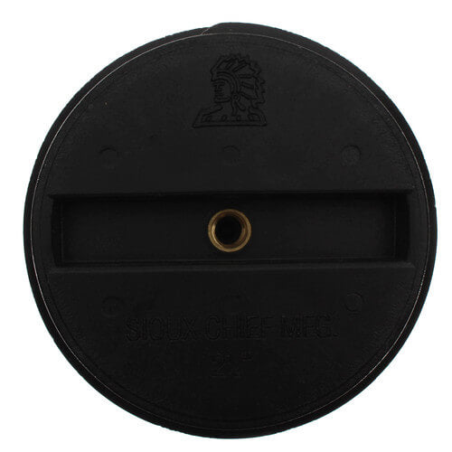 SIOUX CHIEF Sioux Chief 879-25 Plug PP Blk 2-1/2 Sltd W/Insert