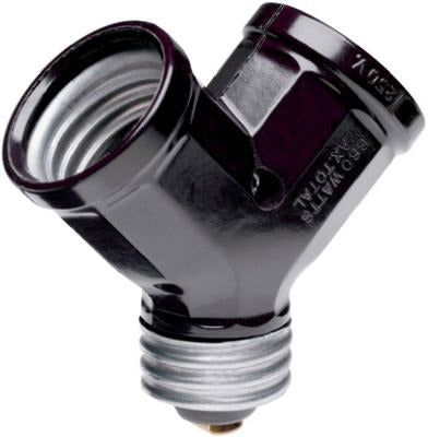 LEGRAND Pass Seymour 128 Lampholder Adapter 15A Single to Double