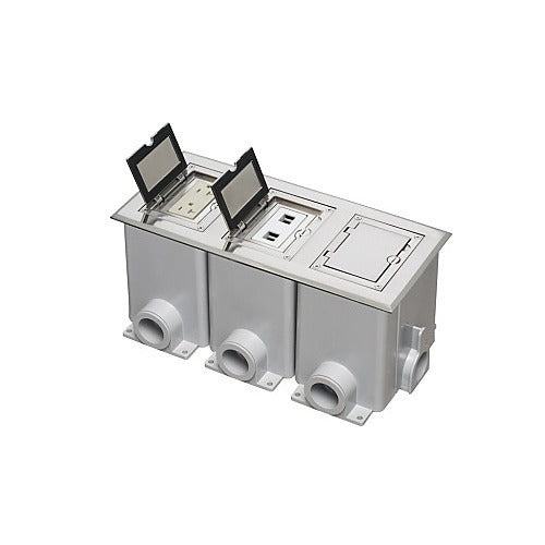 ARLINGTON Arlington Industries FLBC8530NL Three Gang Floor Box