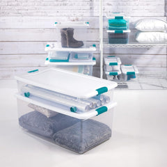 STERILITE Sterilite 14968006 32 Qt Latching Box (23.75 x 16 x 6.88 in / Pack 6)