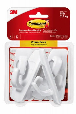 3M 3M Company 17003-6ES Command Large Hook Value Pack