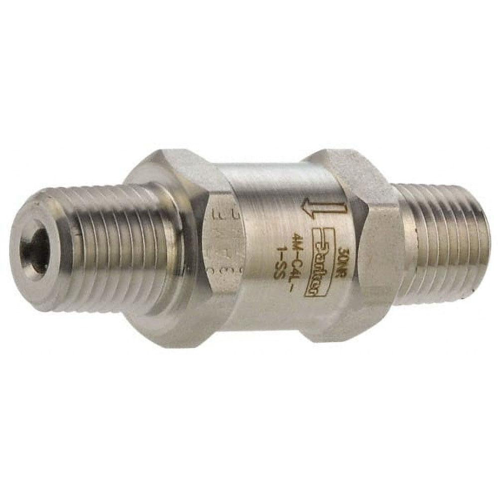 PARKER Parker 8M-C8L-1-SS Inline Check Valve 1/2 in Mnpt Ss