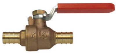SHARKBITE Sharkbite/cash Acme 22461LFA 1/2 in Barb Ball Valve Pex