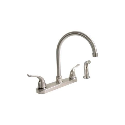 KISSLER Kissler 77-5205 Two Handle Kitchen Faucet Double Lever With Side Spray (1 Pack) 77-5205